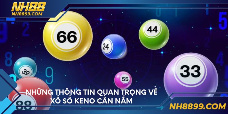 Những thông tin quan trọng về xổ số Keno cần nắm